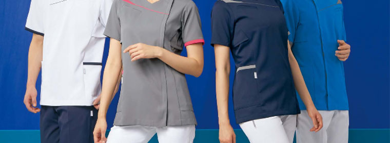 アシックスの医療服|メンズスクラブ、レディーススクラブ