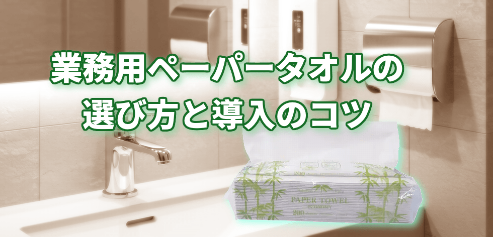 業務用ペーパータオルの選び方と導入のコツ