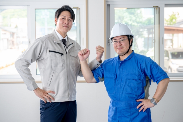 Smiling staff member assisting a customer